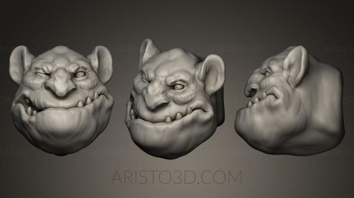 Busts of heroes and monsters (BUSTH_0356) 3D model for CNC machine